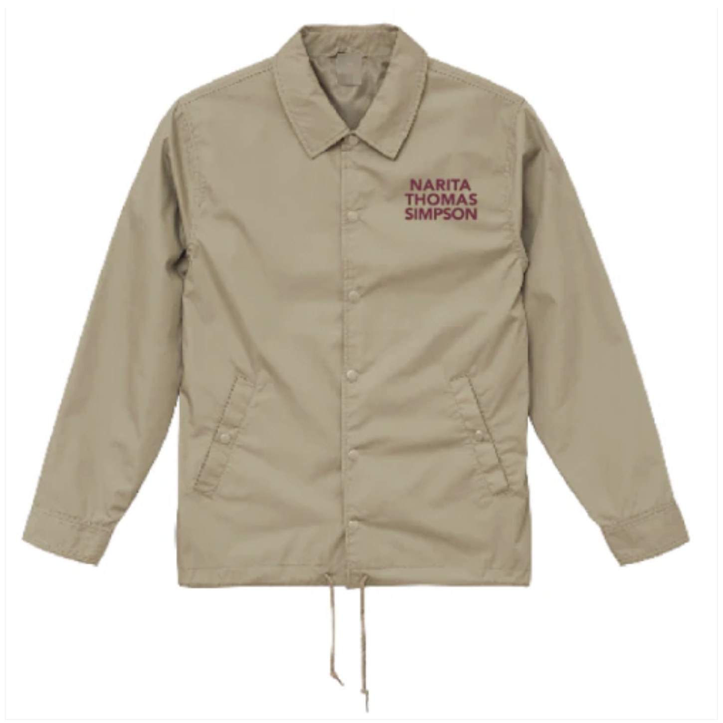 YES GOOD MARKET 2025 wide dad コーチジャケット YES GOOD MARKET 2025 wide dad コーチジャケット